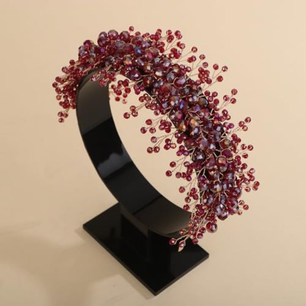 Rhinestonesβ Beads Hair Crown